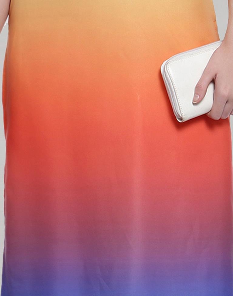 Multicolour Digital Printed Ombre Kurti | Leemboodi