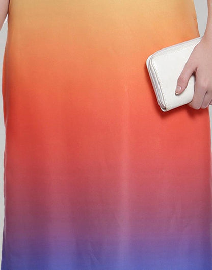 Multicolour Digital Printed Ombre Kurti | Leemboodi