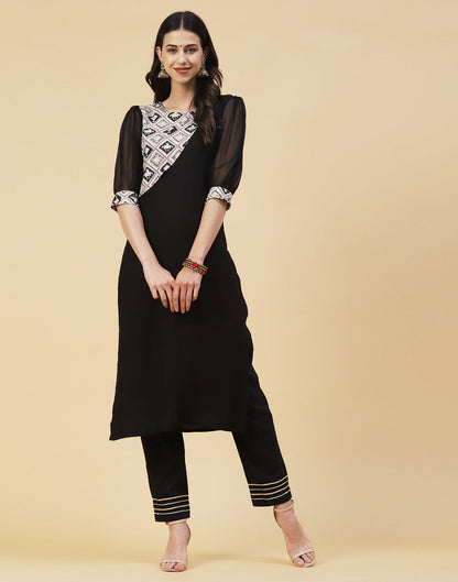 Black Puff sleeve Kurti | Sudathi