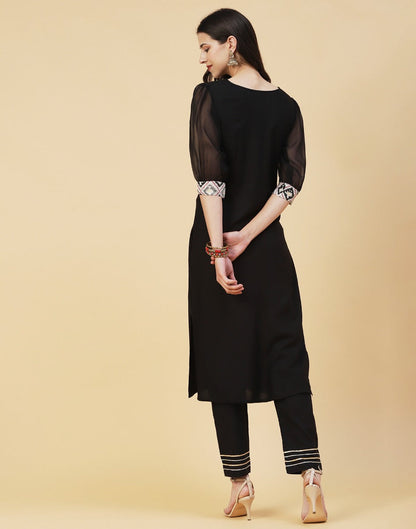 Black Puff sleeve Kurti | Sudathi