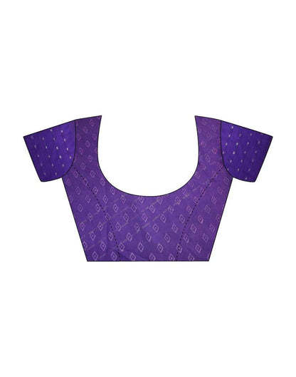 Purple Georgette Printed Saree