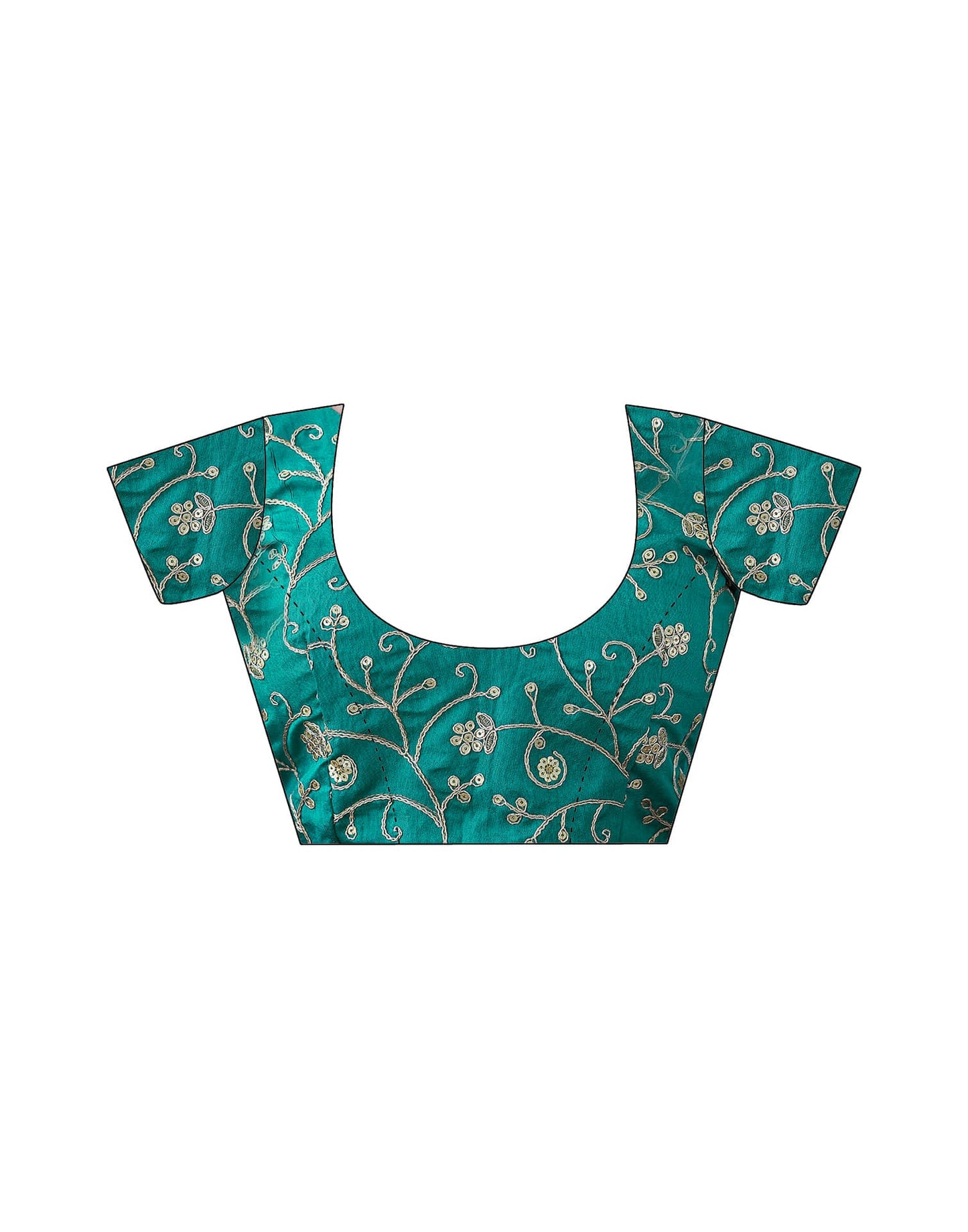 Dark Turquoise Georgette Bandhani Saree