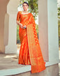 Red Silk Woven Saree