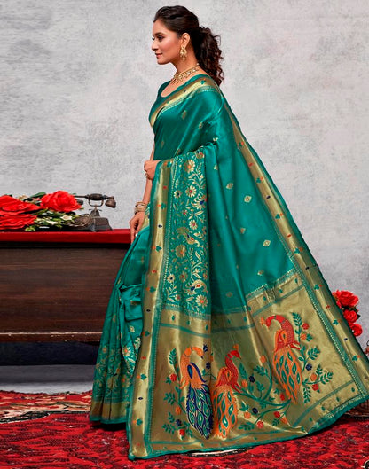 Golden  Silk Woven Saree