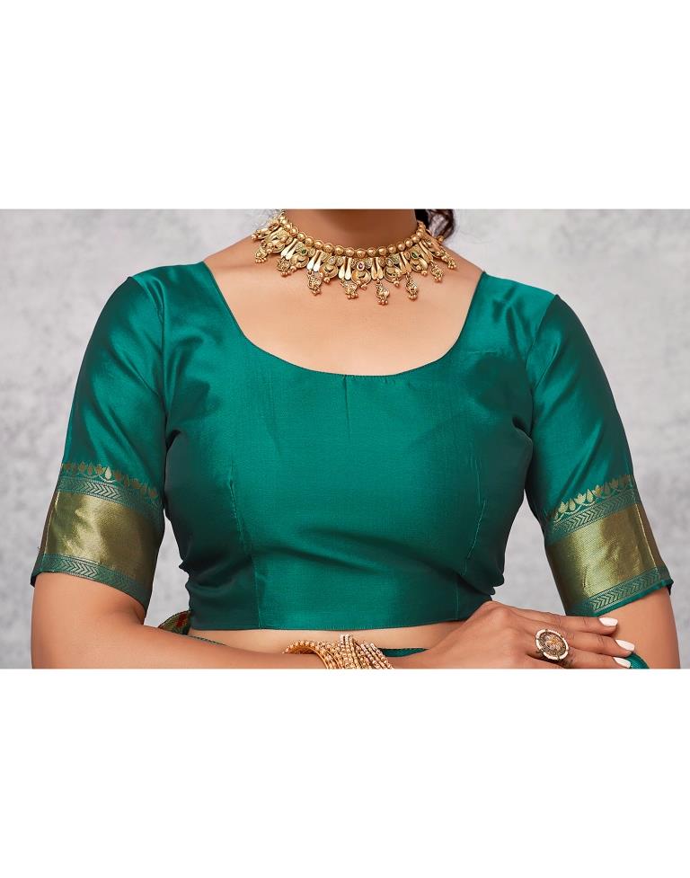 Golden  Silk Woven Saree