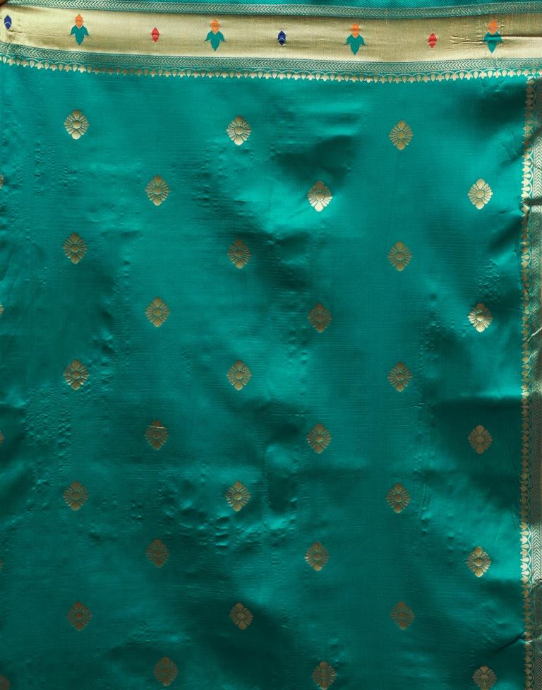 Golden  Silk Woven Saree