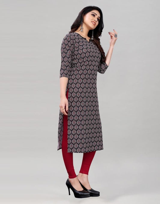 Black Printed Kurti | Sudathi