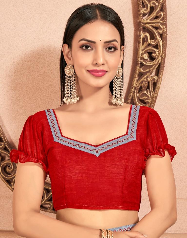 Grey Chiffon Printed Saree