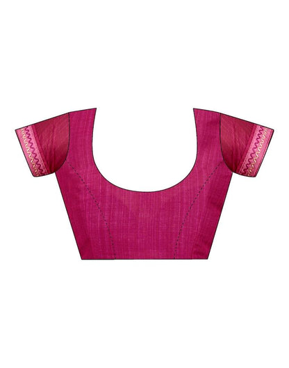 Pink Chiffon Printed Saree