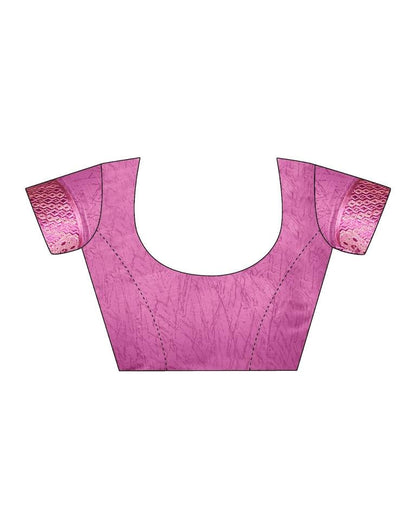 Light Magenta Chiffon Printed Saree