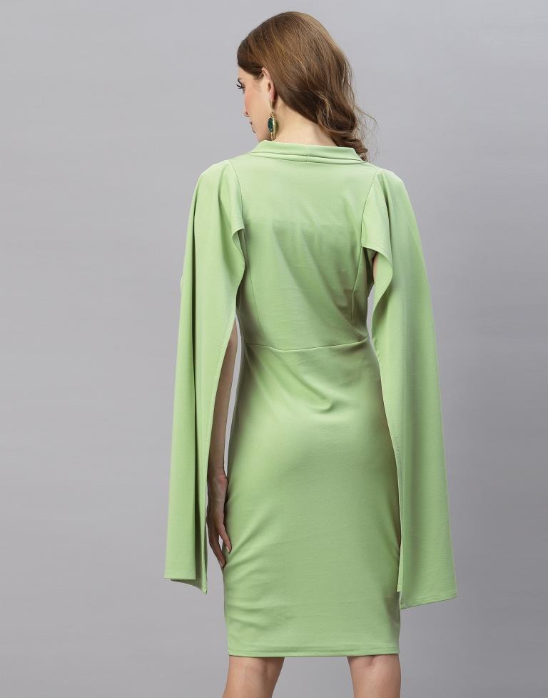 Light Green Wrap Bodycon | Sudathi