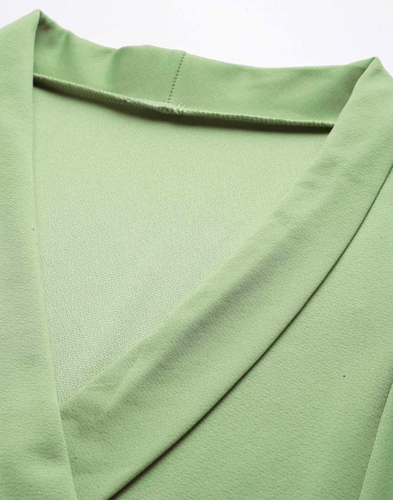Light Green Wrap Bodycon | Sudathi