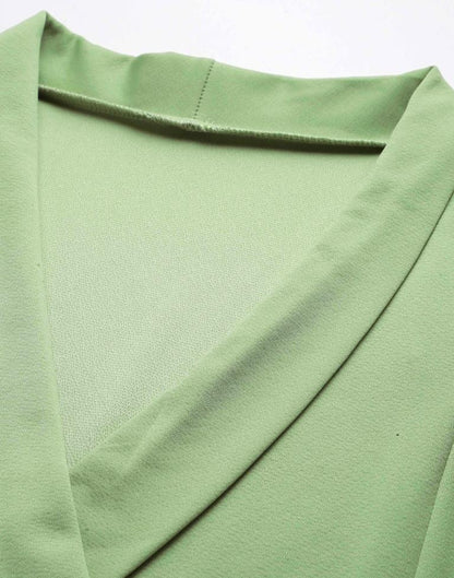 Light Green Wrap Bodycon | Sudathi