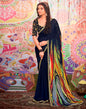 Multicolor Georgette Embroidery Saree
