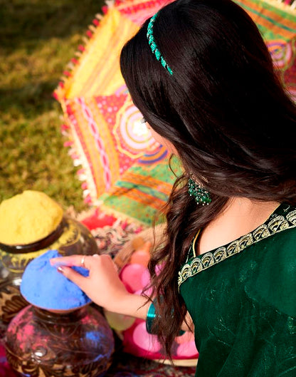 Multicolor Georgette Embroidery Saree