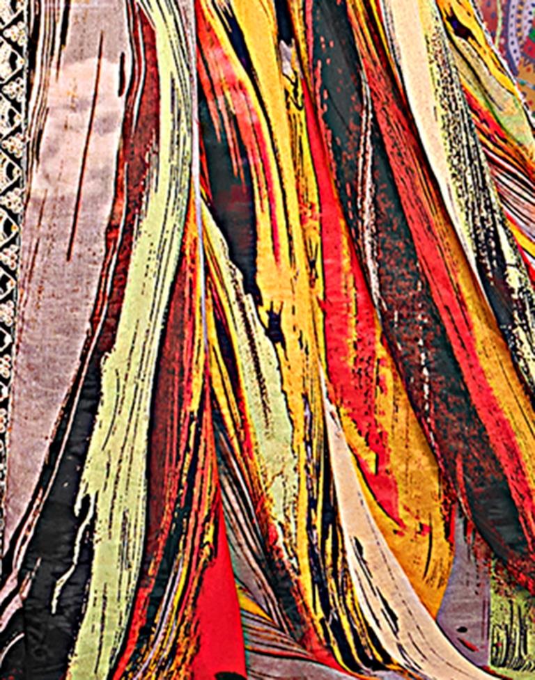 Multicolor Georgette Embroidery Saree