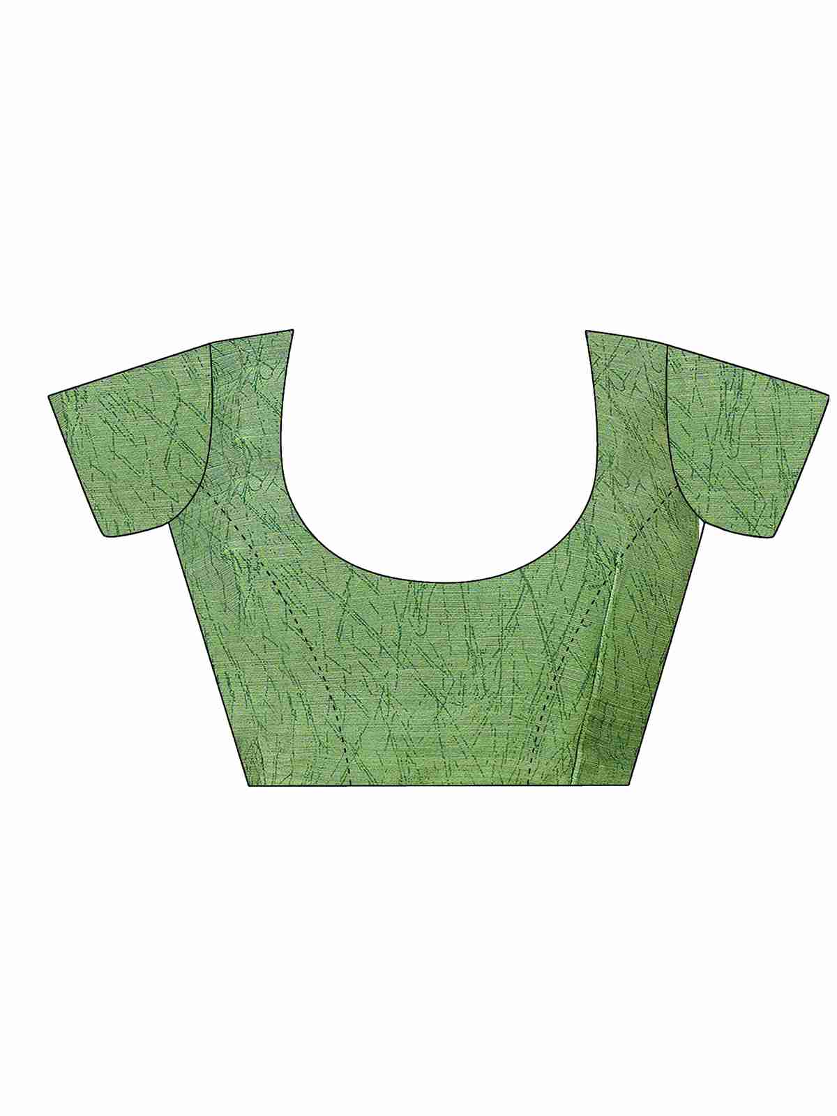 Green Chiffon Printed Saree