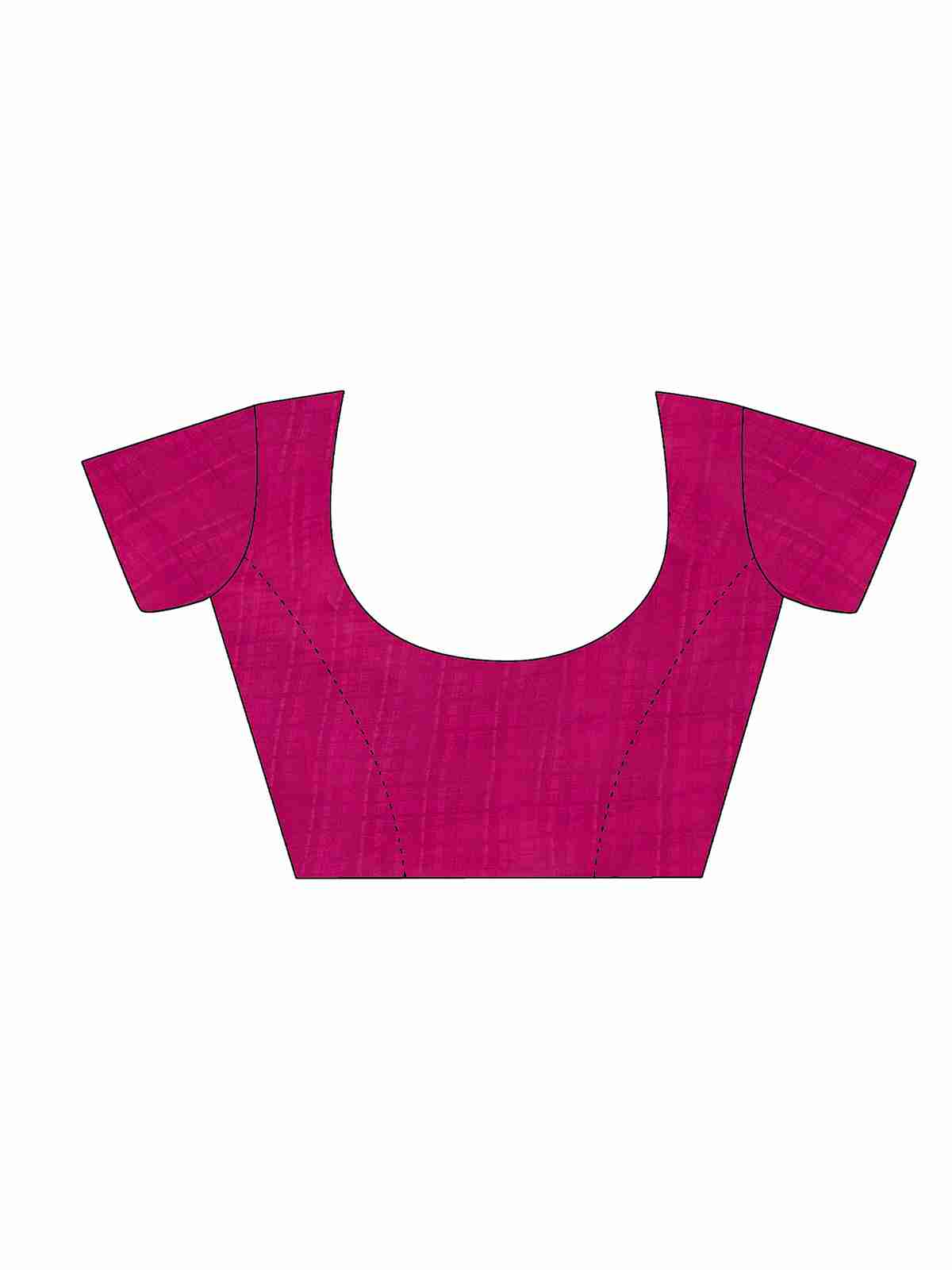 Magenta Chiffon Printed Saree