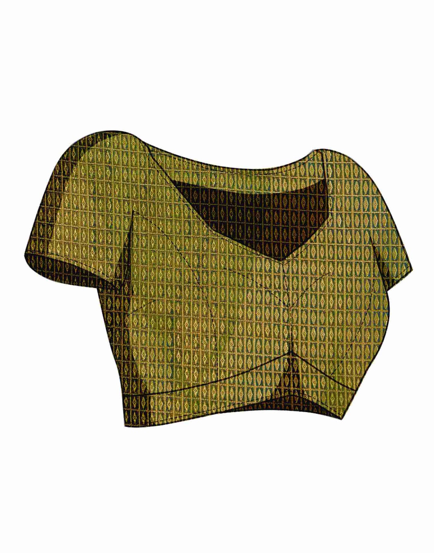 Green Silk Plain Saree