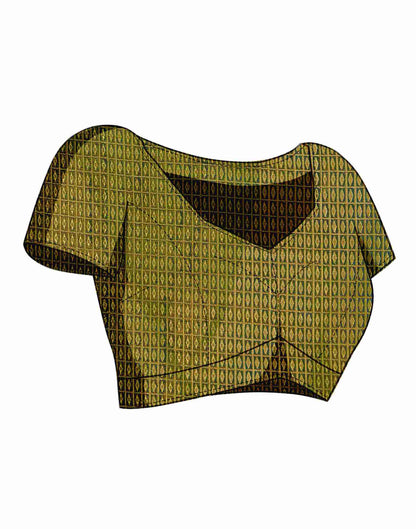 Green Silk Plain Saree