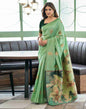 Green Silk Woven Saree