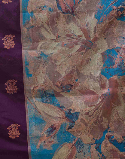 Blue Silk Woven Saree