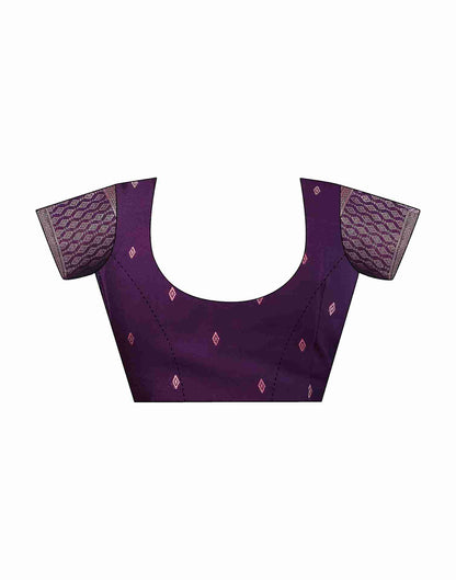 Pink Silk Floral Woven Saree