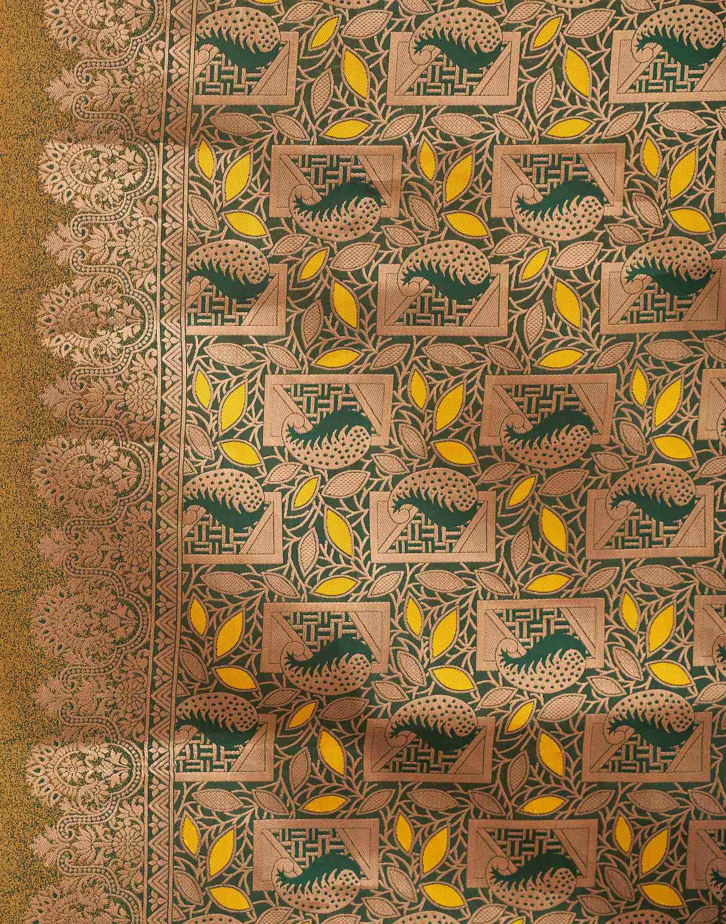 Green Silk Woven Saree