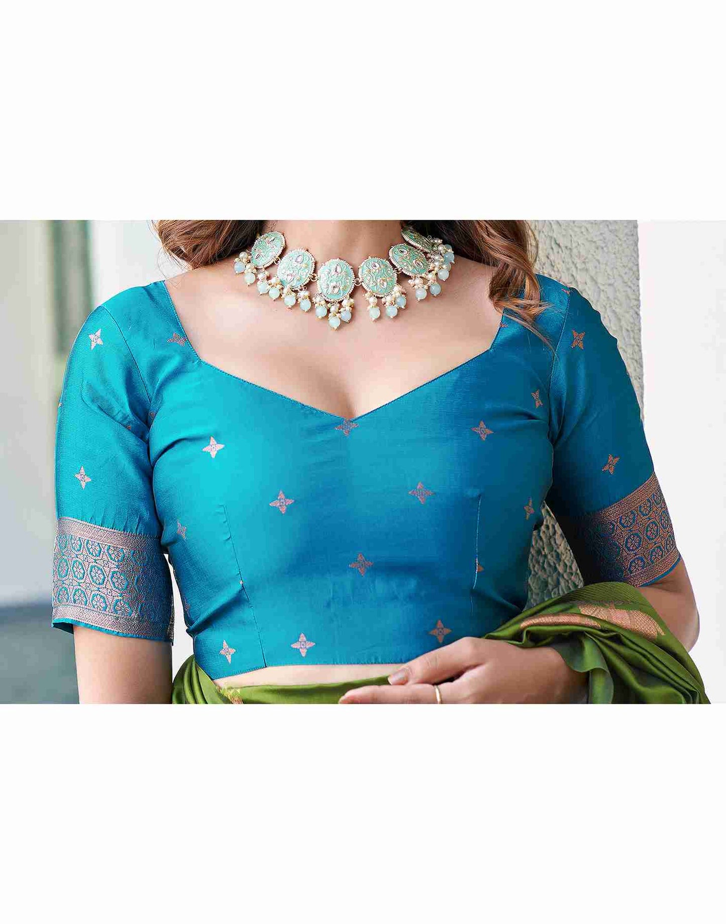 Green Silk Woven Saree