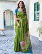 Green Silk Woven Saree