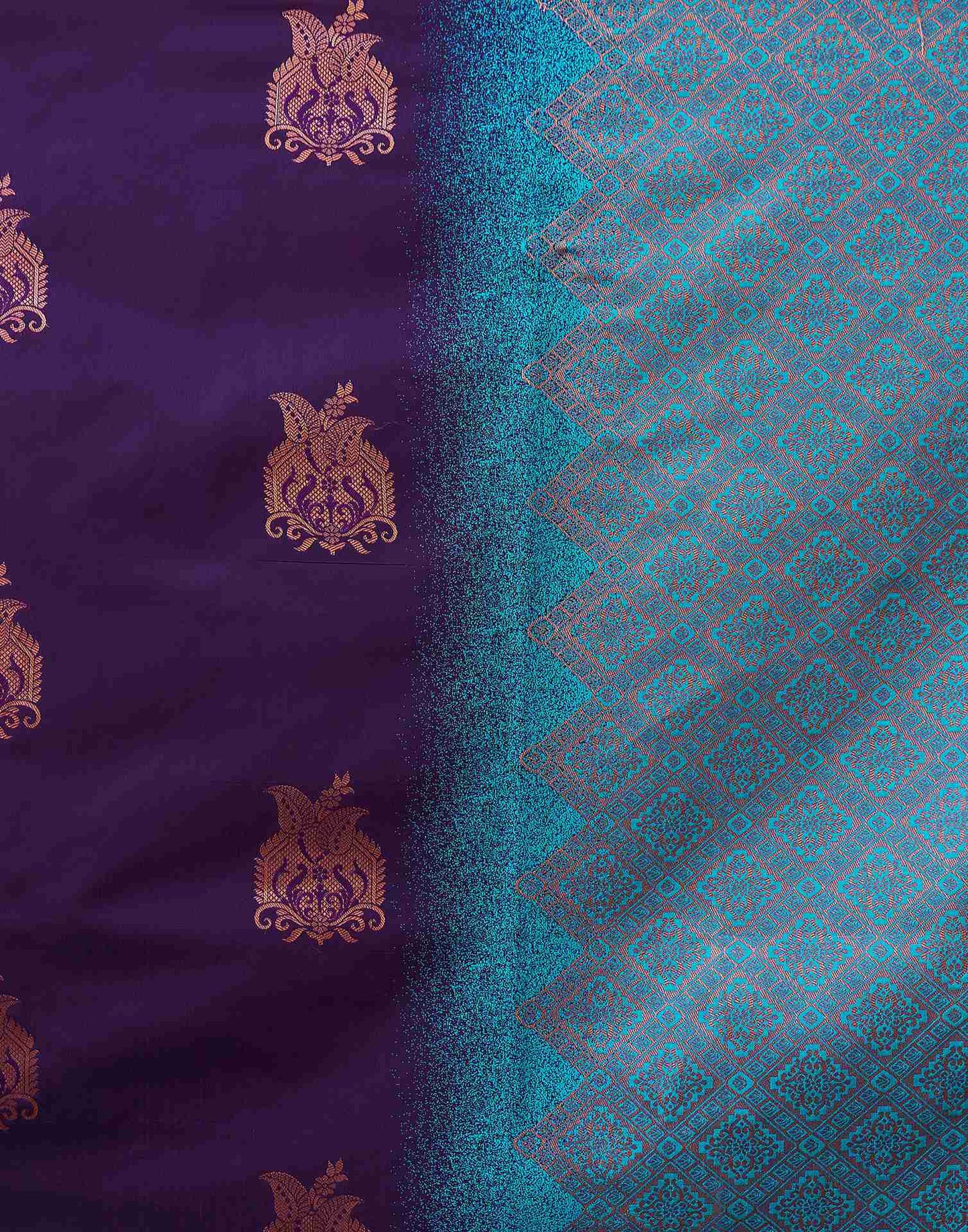 Blue Silk Woven Saree