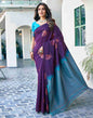 Blue Silk Woven Saree