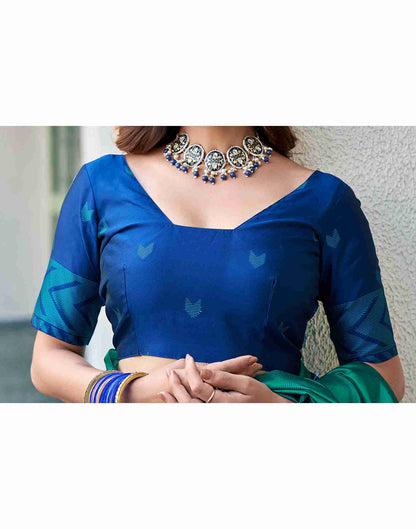 Green Silk Woven Saree