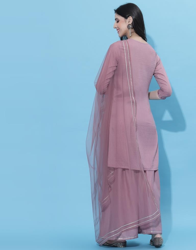 Light Purple Kurti With Sharara And Dupatta | Leemboodi