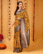 Brown Silk Woven Saree