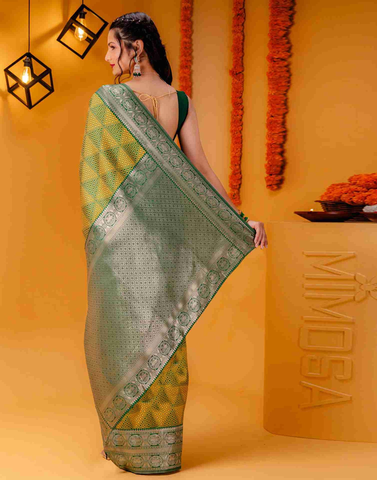 Green Silk Woven Saree