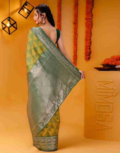 Green Silk Woven Saree