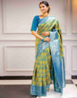Blue Silk Woven Saree