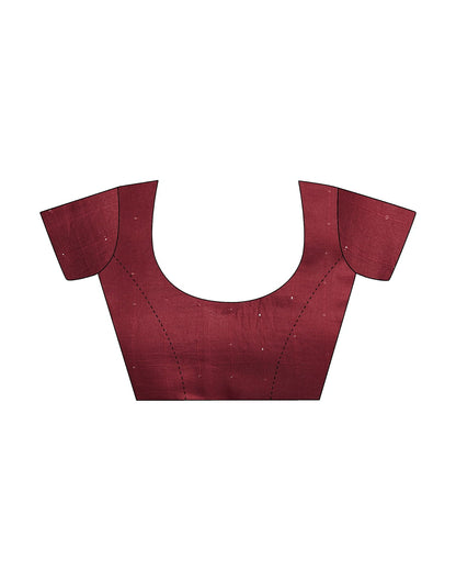 Maroon Georgette Printed Saree