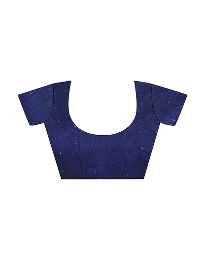 Blue Georgette Printed Saree