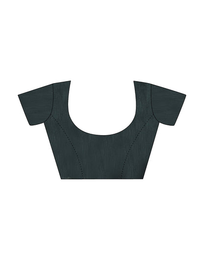 Teal Georgette Printed Saree