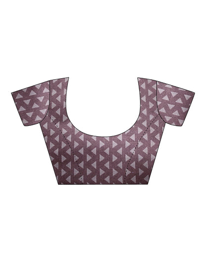 Pink Silk Printed Saree