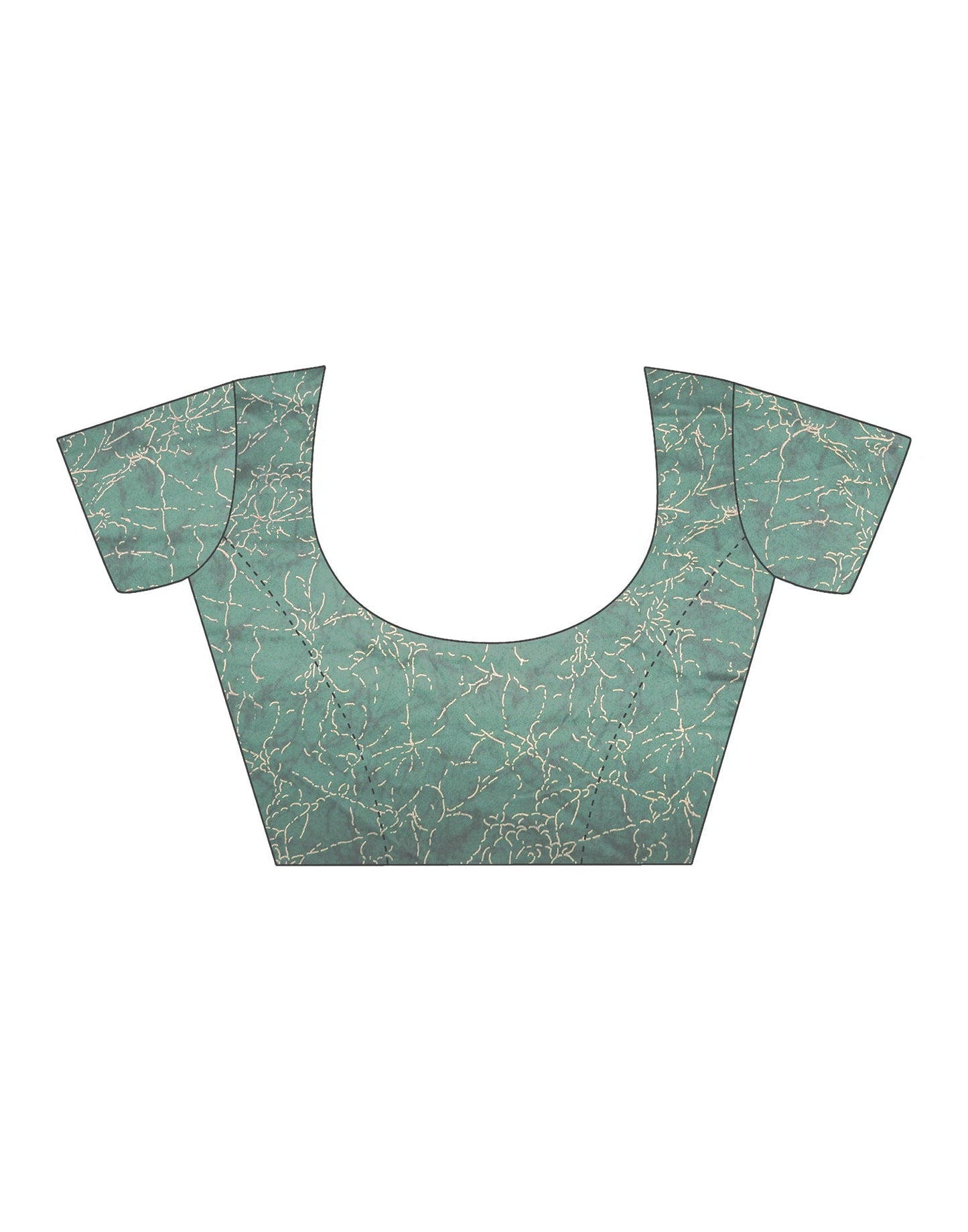 Green Georgette Printed Saree