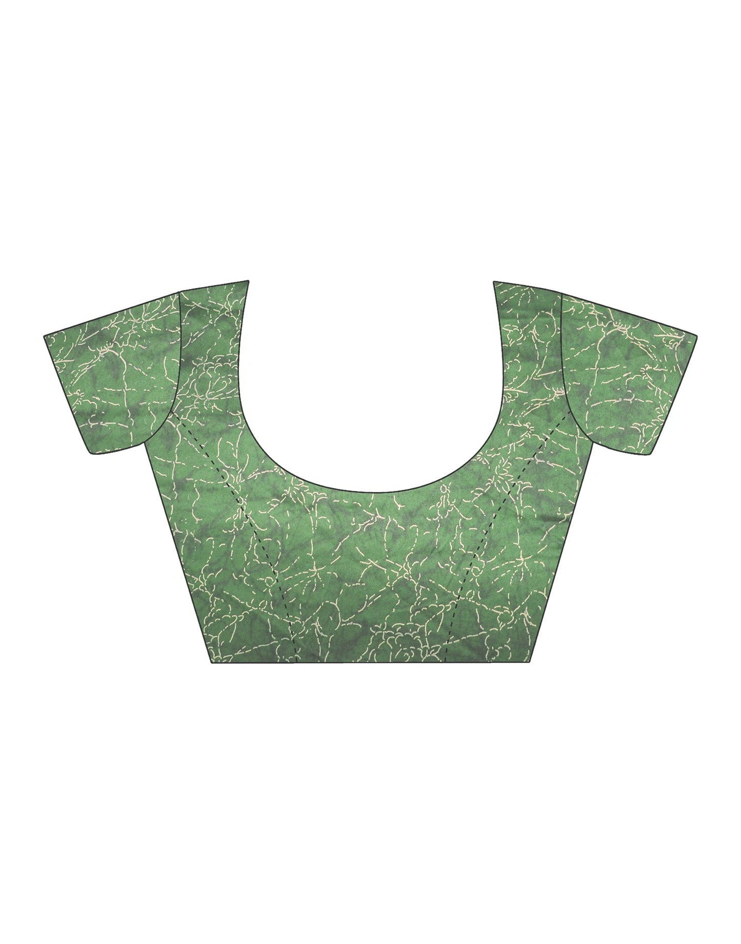 Green Georgette Printed Saree