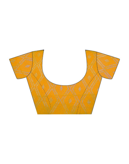 Brown Georgette Plain Saree