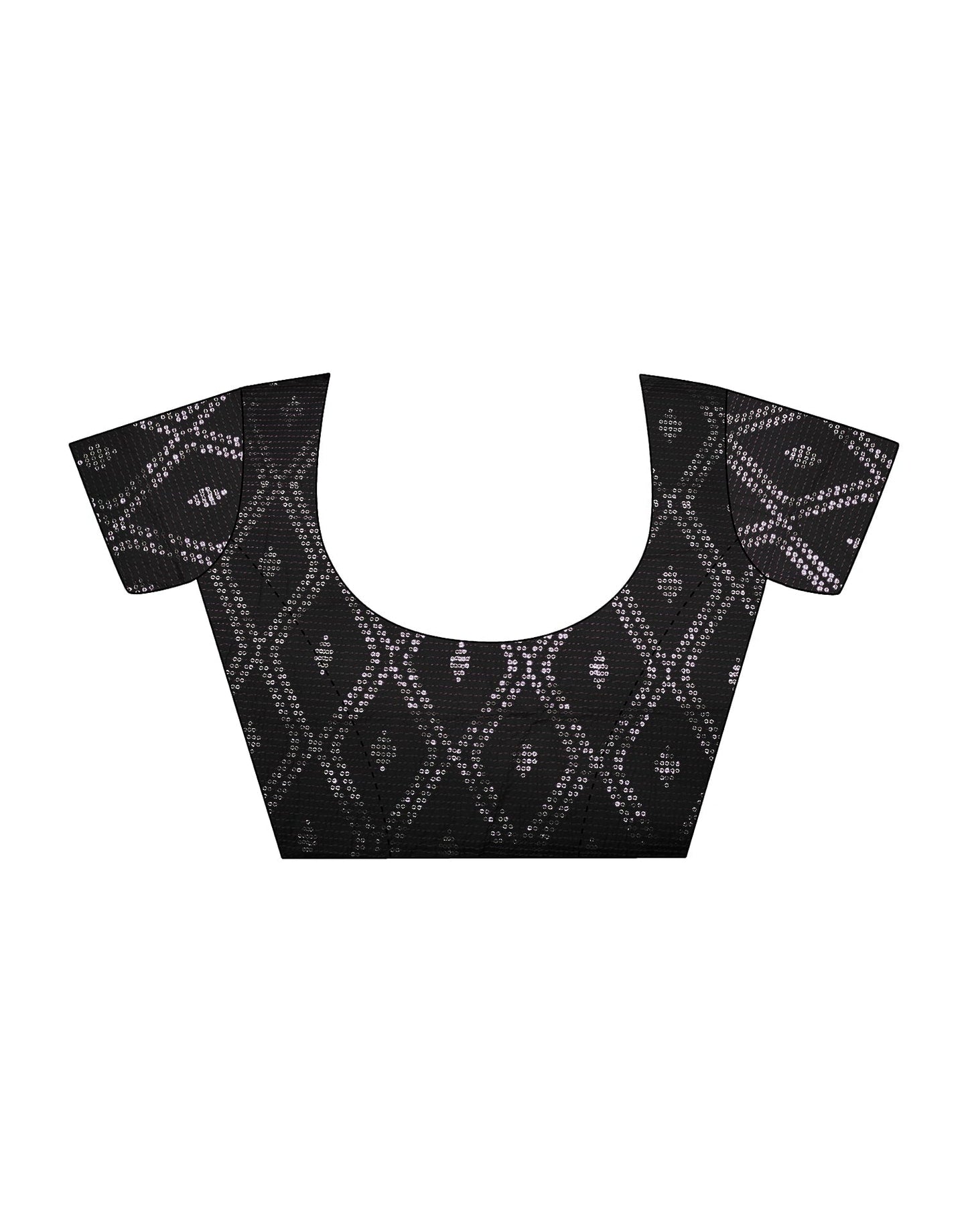 Grey Georgette Plain Saree