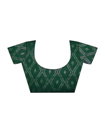 Red Georgette Plain Saree