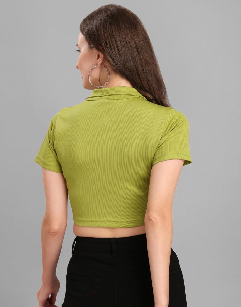 Pear Green Crop Top | Sudathi