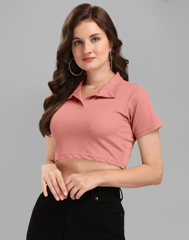 Peach Crop Top | Sudathi