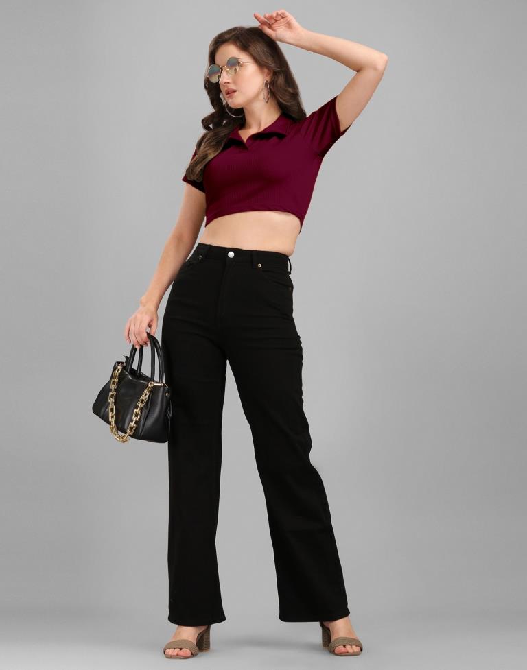 Maroon Crop Top | Sudathi